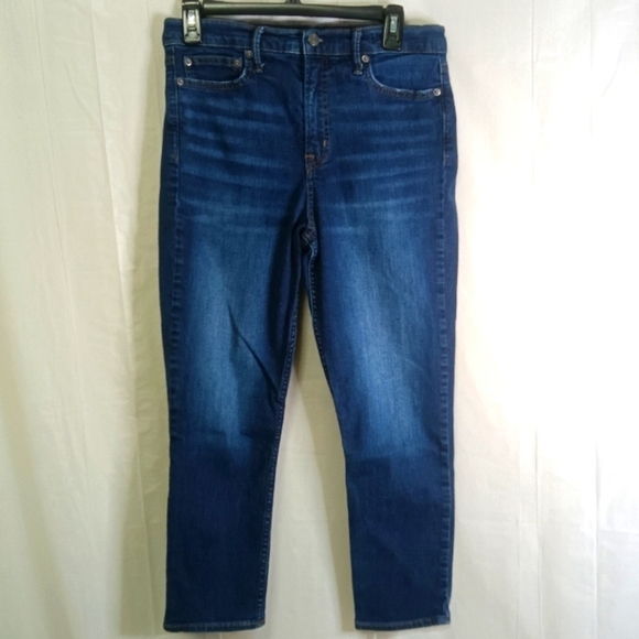 Gap Denim True Skinny Stretch Jeans Blue Indigo High Rise 30 - Picture 1 of 11